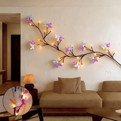 ✨ Flexibilné LED osvetlenie viniča s motýľmi – Vyzdobte si domov magickou a teplou atmosférou 🦋💡
