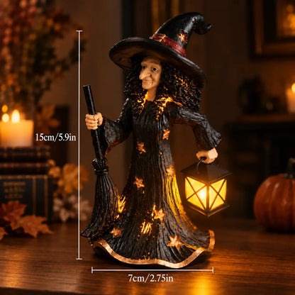 🔥【Rabat 50%】🧙✨Ozdobna lampka nocna „Gwiezdna Wiedźma”
