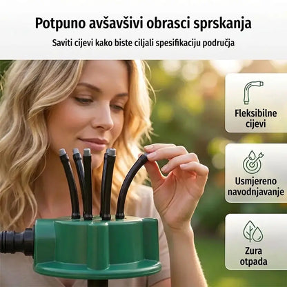 ✨ Automatski vrtni raspršivač s više glava od 360°
