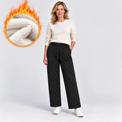 【XS-3XL】Damskie spodnie zimowe z owczej wełny – luźne, wygodne, ciepłe, casualowe