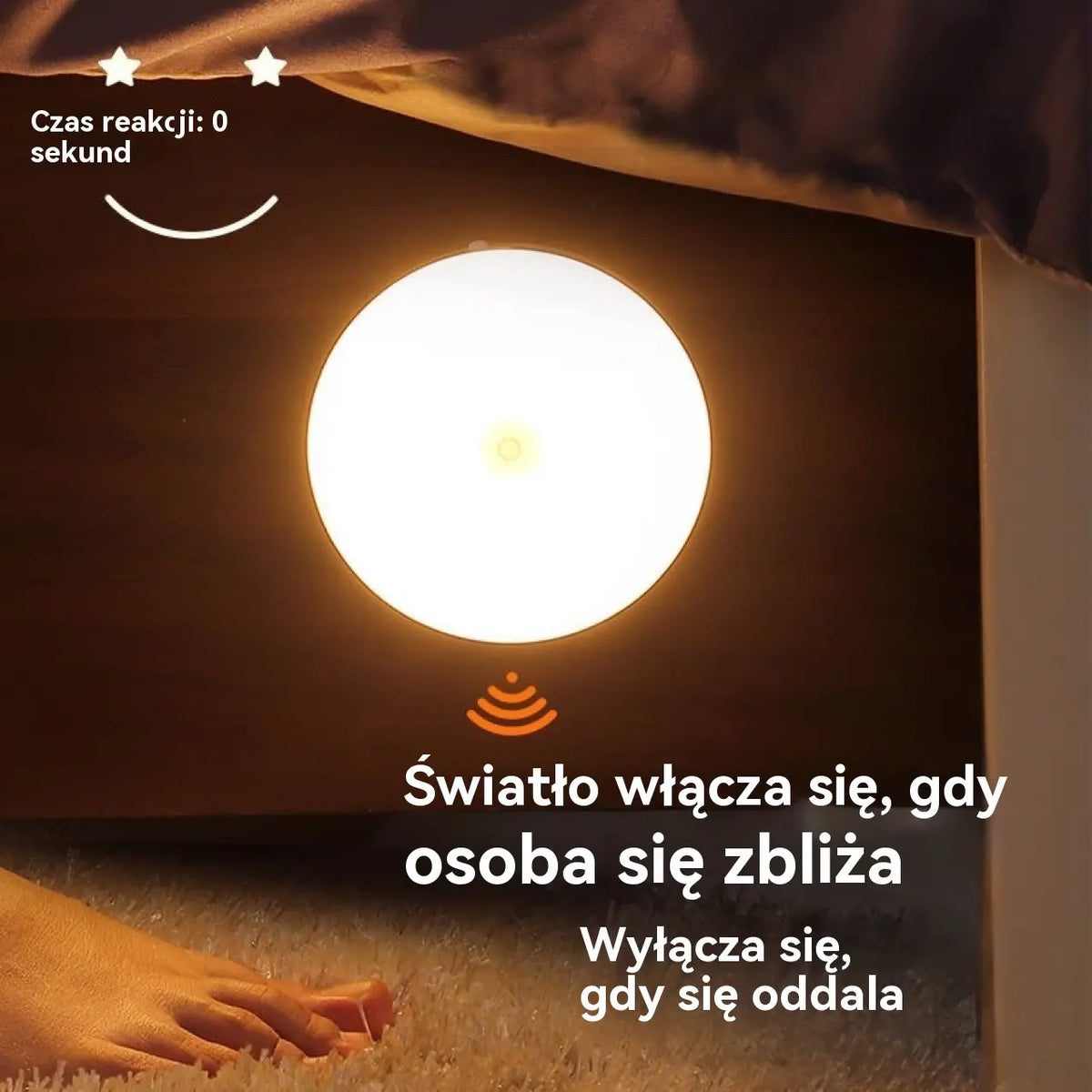 🏡【Kup 3, otrzymaj 3 gratis，6 za 129 zł】💡Inteligentne światło LED wykrywające ruchy ciała człowieka, łatwe do ładowania i praktyczne