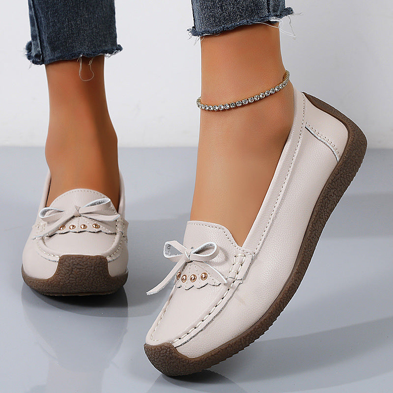 【35-44】 2025 pantofi casual din piele de damă în stil nou, talpă moale, suprafață moale 3924232