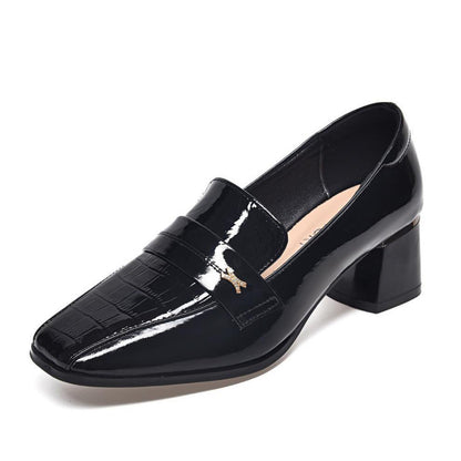 🔥【HOT SALE】🔥🔥【35-40】2026 nowe modne lakierowane buty ze średnim obcasem
