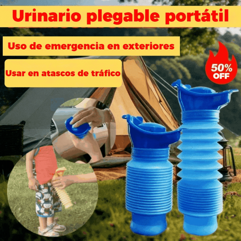 🔥【Compra 1, llévate 1 gratis】Urinario plegable portátil para hombres, mujeres, niños y ancianos - Urinarios reutilizables