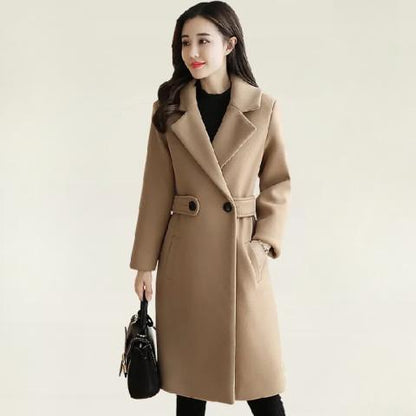 🍂【Promoție de produse noi】 40-90KG🧥Haina groasa de lana pentru toamna si iarna, calda si la moda-3833292