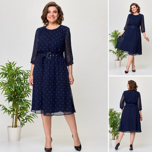 🔥👗【Reducere 50%】🌹【S-5XL】Rochie elegantă și confortabilă de înaltă calitate, nouă, de vară 2025, cu livrare gratuită, cu o curea mică