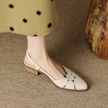 【35-40】💖2024 Μοντέρνα και ευέλικτα χειροποίητα καλοκαιρινά ρωμαϊκά δερμάτινα παπούτσια Baotou--3646837
