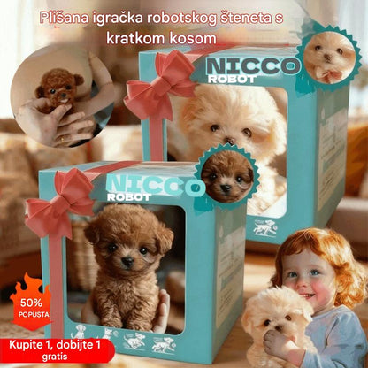 🔥Najveći hit【Popust 50%】 - 🐶Novi hit 2026 – plišano robotsko štene, kreće se, laje i skače