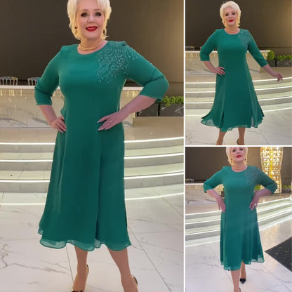 【S-5XL】❤️ 2025 rochie nouă de primăvară cu flori verzi