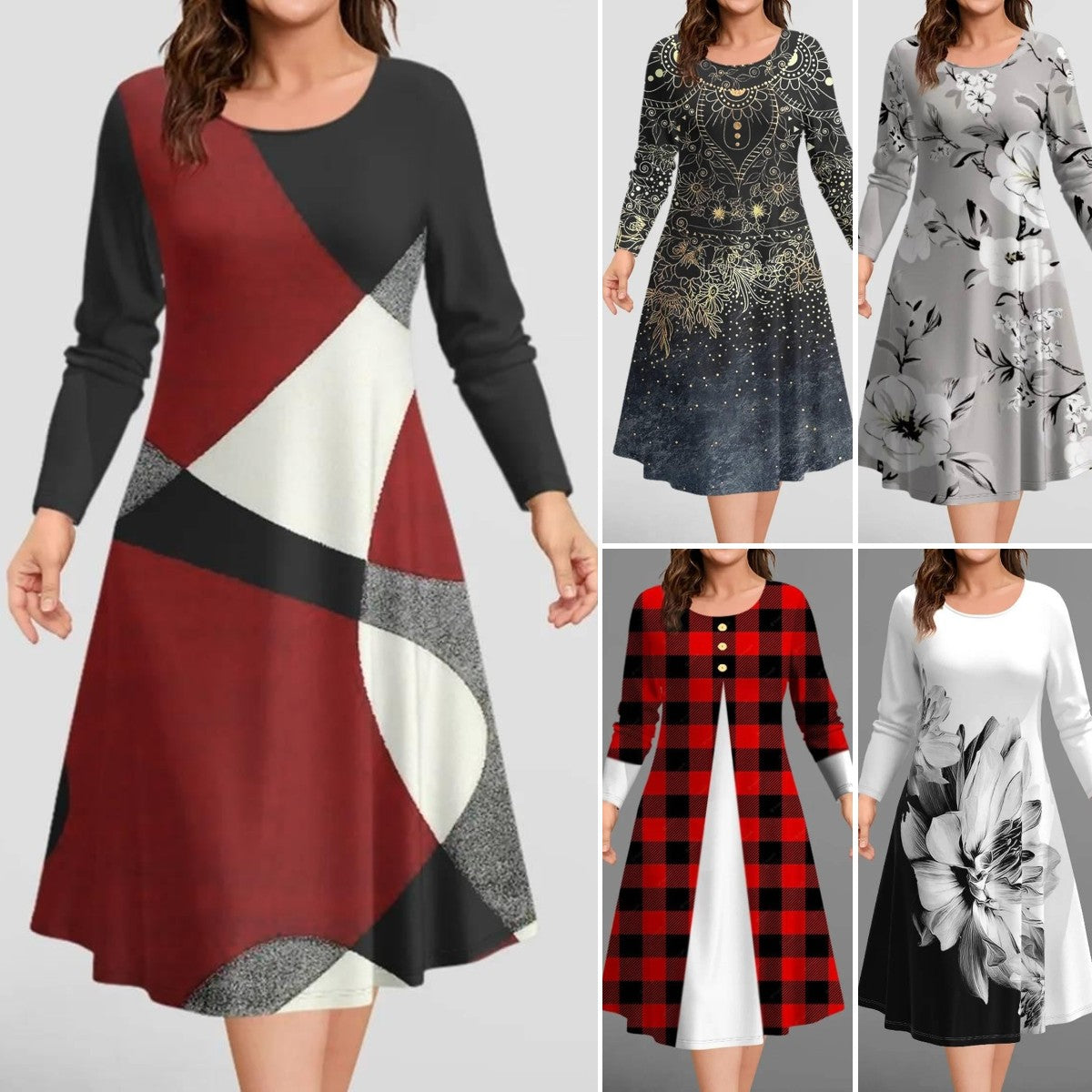 👗✨【Sosire nouă]】【S-4XL】 Rochie casual nouă de primăvară 2025 3914380