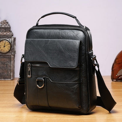 🔥【Oferta especial】Descuentos 2025 👜 Elegante bolso masculino de piel Oxford – casual, de uso diario, bandolera