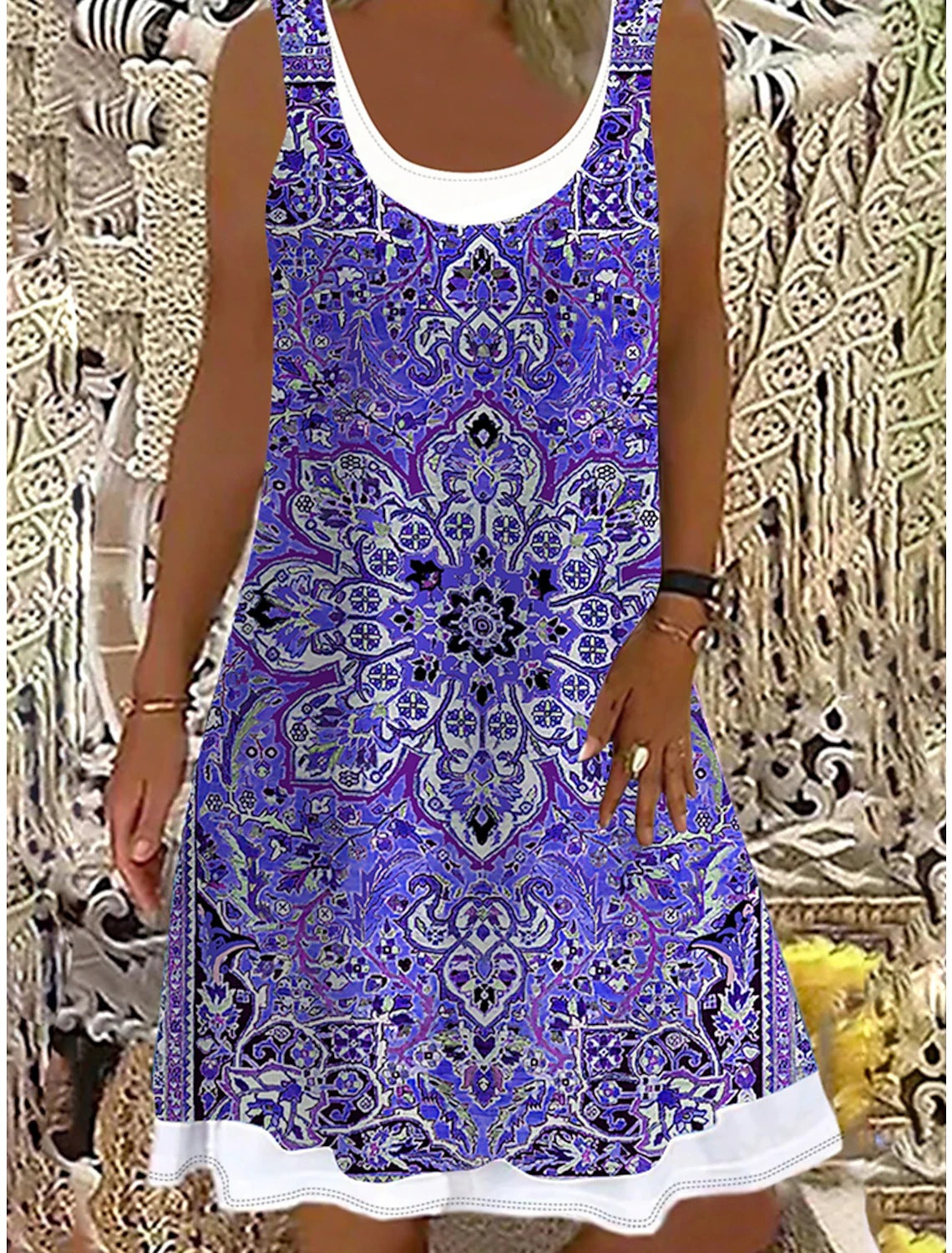 👗【50% reducere】💖【S-5XL】2025 rochii casual la modă pentru femei, imprimate, potrivite pentru toate ocaziile