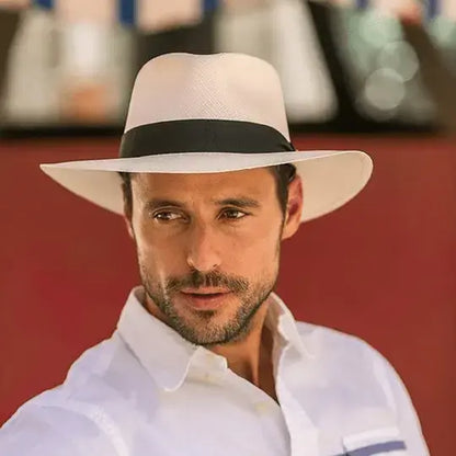 🌿 【Compre 1 y obtenga 1 gratis】【56-58 cm】Sombrero moderno e informal tejido a mano con estampado de palmeras para hombres y mujeres