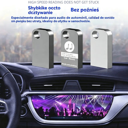 【Music U Disk】 Zawiera 8000 utworów, 600 MV, efekty dźwiękowe 6D