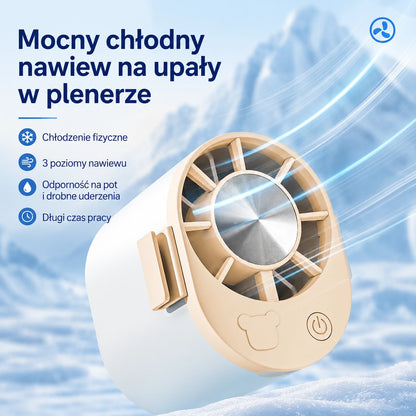 🔥【Kup 1, odbierz 1 gratis】🌀 Mini wentylator o dużej mocy, cichy, długi czas pracy, przypinany do paska, przewiewny, lekki do noszenia