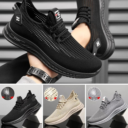 【50% OFF】👟【39-44】Zapatos casuales de hombre cómodos, transpirables, de malla, antideslizantes y de moda.