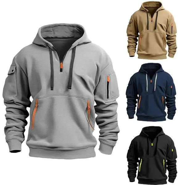 💥【50% zniżki🔥】【S-5XL】✨⛄Nowa zimna męska ciepła kurtka z kapturem, styl codzienny
