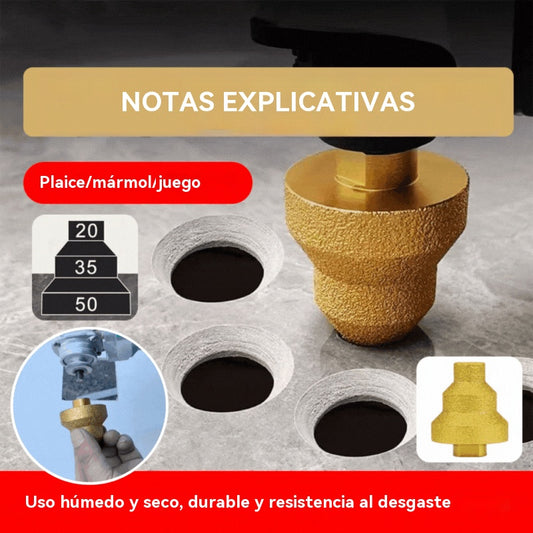 🔥Escarificador rectificado para taladro de paleta para soldar, herramientas de biselado y corte de diamante, abridor de agujeros para amoladora angular.