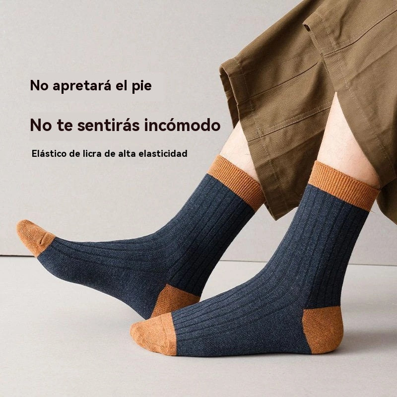 【Compre 5 y obtenga 5 gratis】 Calcetines desodorantes cálidos absorbentes del sudor para hombre