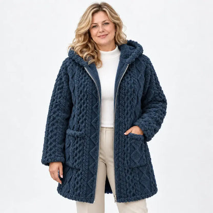 【S-3XL】Bestsellerowy damowy sweter rozpinany na zamek – gładki, dwustronny, pluszowy, casualowy, na jesień i zimę