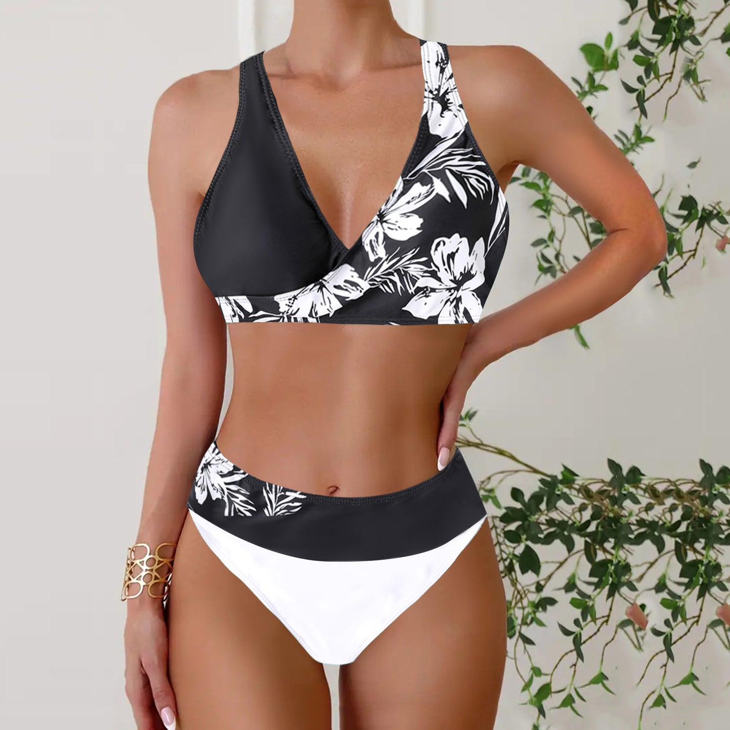 👙【S~5XL】Nowy styl damski dwuczęściowy kostium kąpielowy bikini