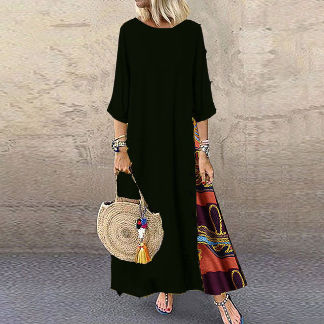🌾【Horúci výpredaj】💕[M-5XL] Nové letné ľanové retro šaty – mäkké a príjemné na dotyk