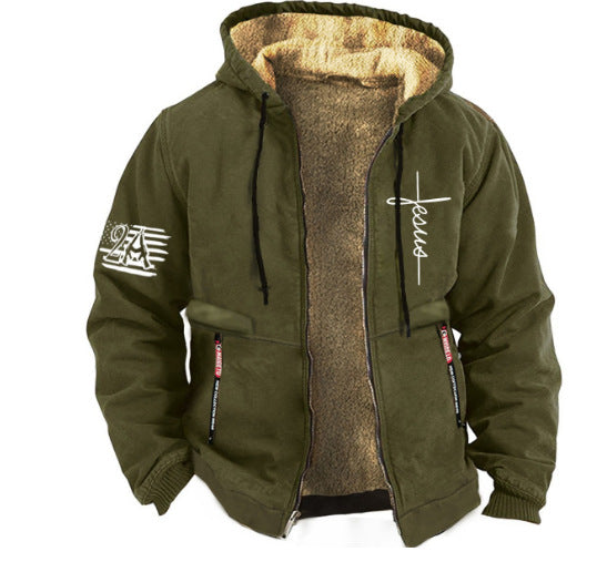🔥🧥🔥【Pago contra reembolso】【S-5XL】 Chaqueta casual de terciopelo grueso de otoño e invierno para hombre