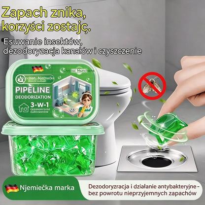 2 opakowania (100 tabletek) za 99 zł . - 🔥🎉. Kapsułki z bioenzymami do usuwania nieprzyjemnych zapachów z odpływów.