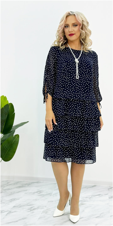 🔥Hit Sprzedaży 【Rabat 50%】🥰🛒【S-5XL】2026 Nowa elegancka luźna sukienka w groszki, wygodna i swobodna