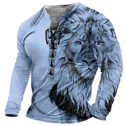🦁🦁2026【Nuevo】Camiseta casual para hombre con estampado 3D