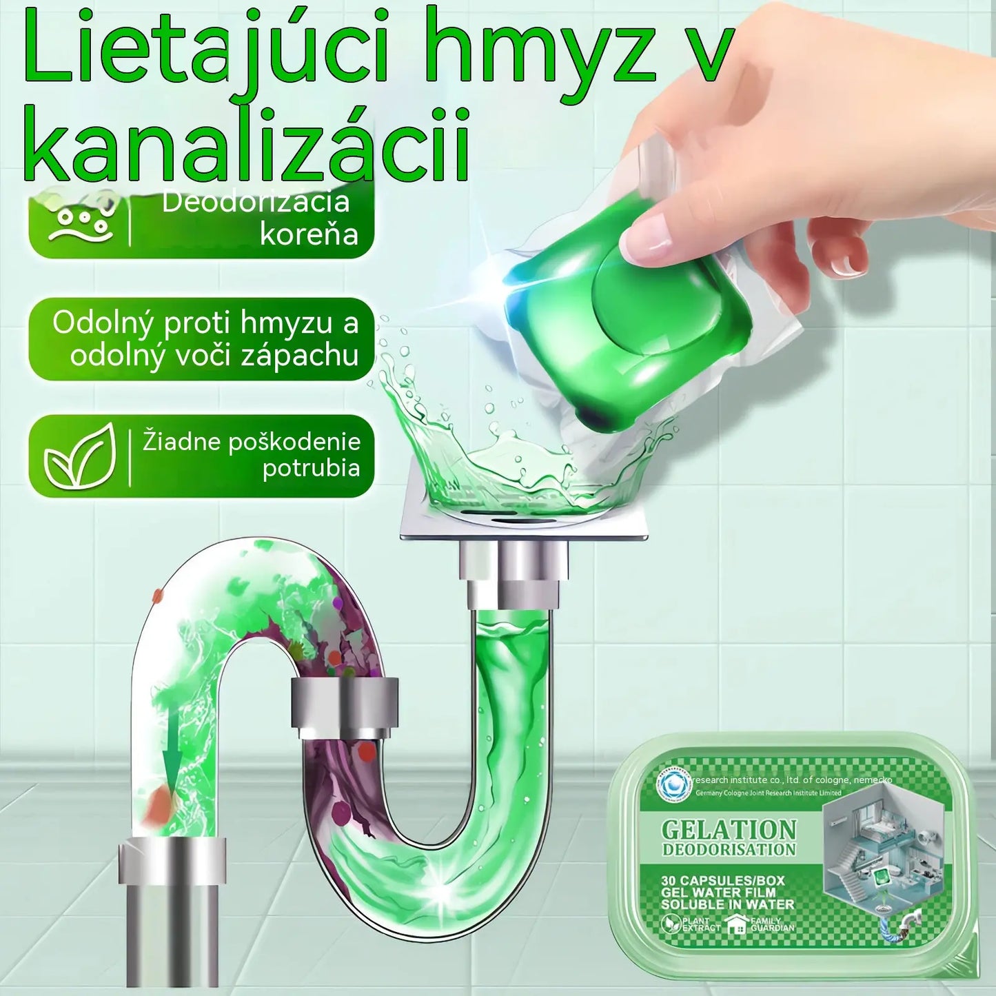 2 opakowania (100 tabletek) za 99 zł – 🎉. Bio‑enzymatyczne kapsułki do usuwania nieprzyjemnych zapachów z odpływów.