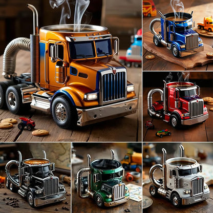 🚛 Tazas de café artesanales para semirremolques