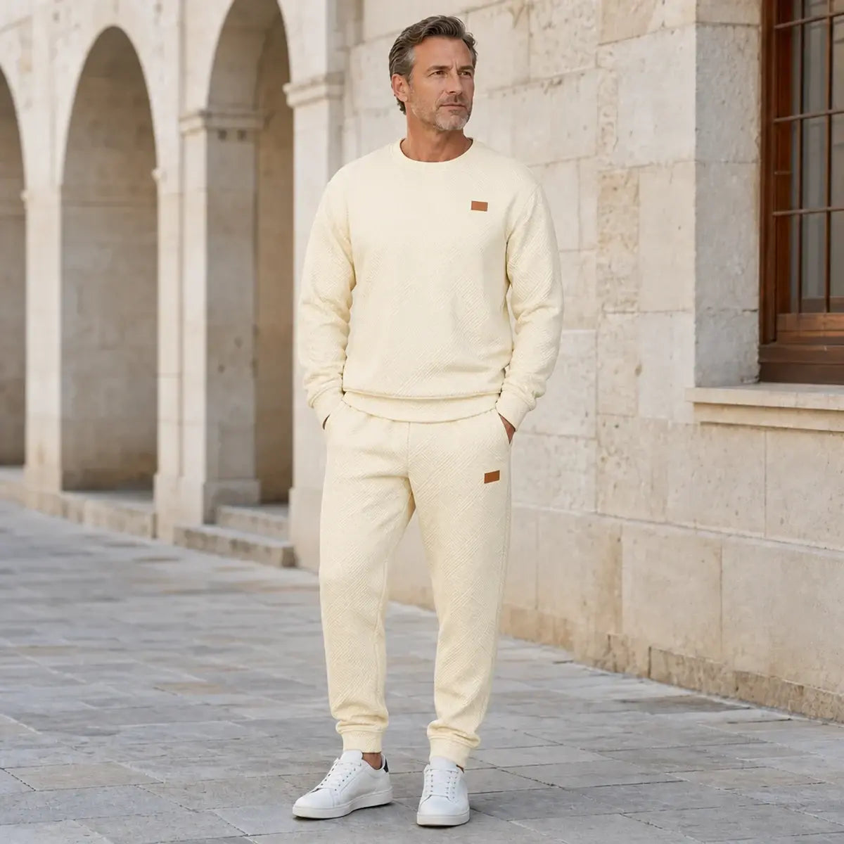 🔥【Jesienne nowości】Wygodny Męski Komplet Casual – Bluza z Długim Rękawem + Spodnie【Płatność przy odbiorze】