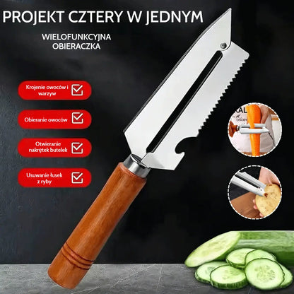 🥕【Kup 1, dostaj 1 za darmo】2 sztuki za 99 zł✨ Wielofunkcyjna obieraczka kuchenna: Wykonana ze stali nierdzewnej z ergonomiczną rączką, idealna do owoców, warzyw i mięsa 🔪