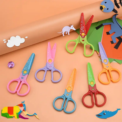 🥰【6 komada - 6 različitih oblika】Samo 23 eura✂️🌈Sigurnosne škare za djecu (za DIY konstrukcije)