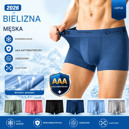 🔥【kup 3 otrzymaj 3 za darmo】🧊 50% OFF Ostatni dzień---2026 Nowe antybakteryjne bokserki męskie U Curved Mesh Modal Plus Size