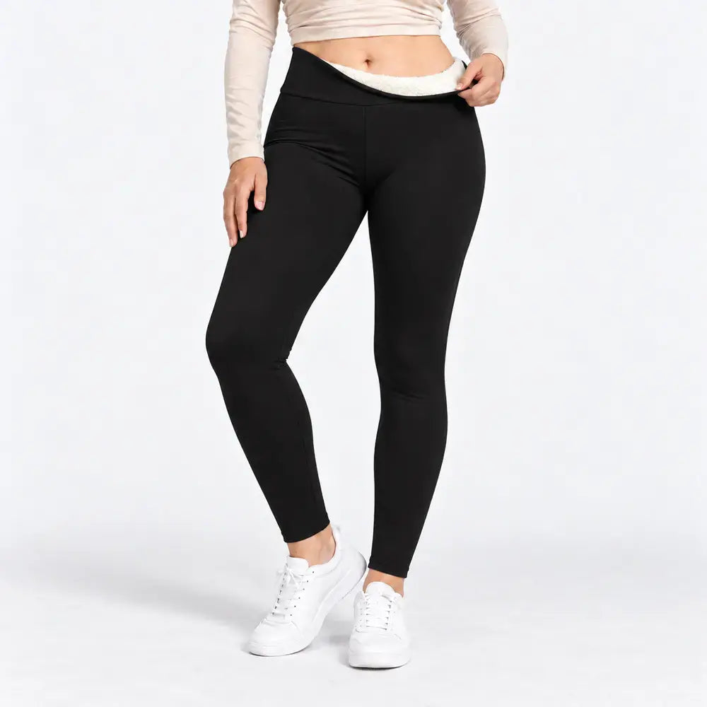 【S-2XL】Leggings térmicos de invierno de cintura alta con efecto moldeador de abdomen