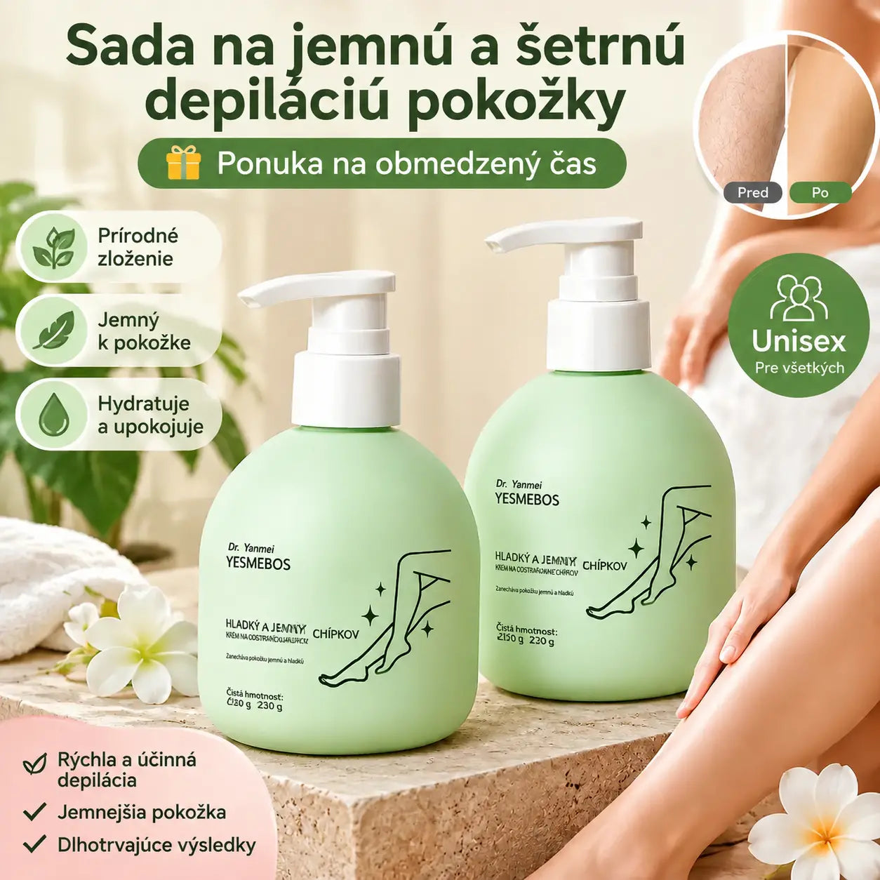 30% ZĽAVA✨Jemná a k pokožke šetrná sada na odstraňovanie chĺpkov | Časovo obmedzená ponuka 🎁