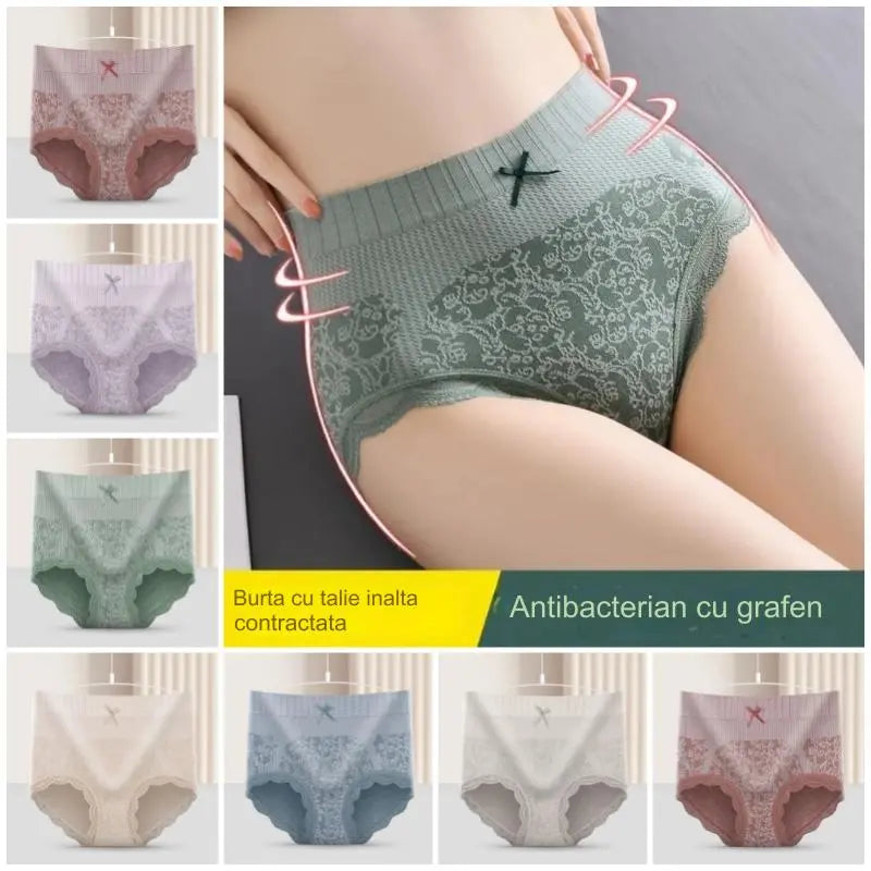 🔥【Kup 4, a otrzymasz 4 gratis】🔥Damska antybakteryjna bielizna odprowadzająca wilgoć z wysokim stanem