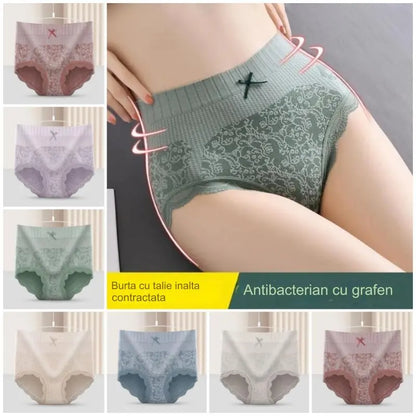 🔥【Kup 4, a otrzymasz 4 gratis】🔥Damska antybakteryjna bielizna odprowadzająca wilgoć z wysokim stanem