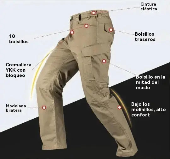 🔥【Descuento 50%】🔥 [S‑5XL] Pantalones tácticos militares mejorados e impermeables