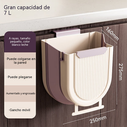 🗑️🚪Cubo de basura plegable colgante para cocina, cubo de basura colgante para puerta de armario doméstico