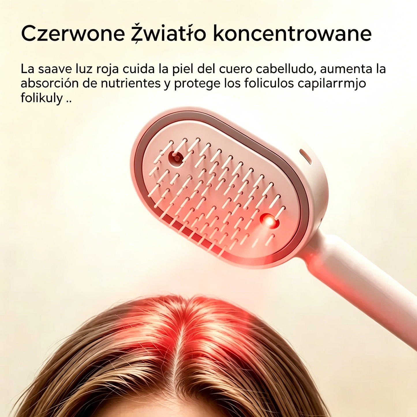 ⚡💨 Elektryczny sprayer z grzebieniem do masażu i poduszką powietrzną