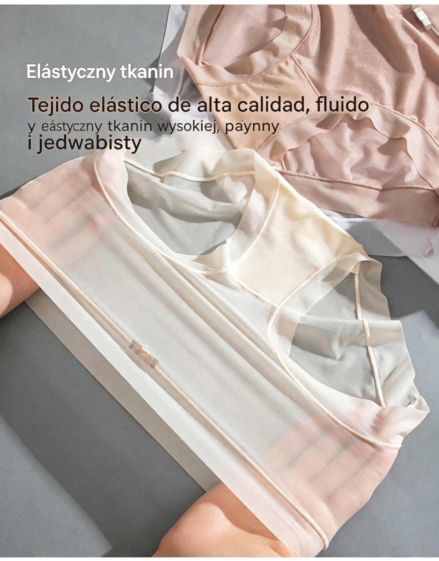 🩲🔥Promocja startowa 【6 sztuk】Majtki damskie z wysokim stanem z jedwabiu lodowego