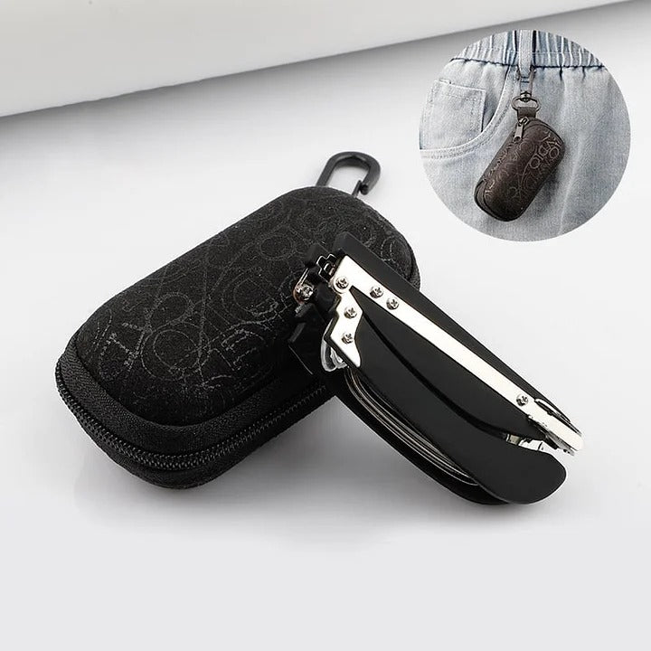 🔥【Kupite 1, dobijte 1 gratis】Sklopive naočale za čitanje s anti-plavim svjetlom i futrolom