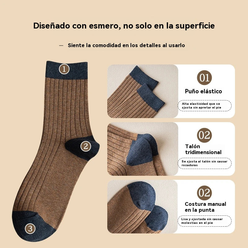 【Compre 5 y obtenga 5 gratis】 Calcetines desodorantes cálidos absorbentes del sudor para hombre