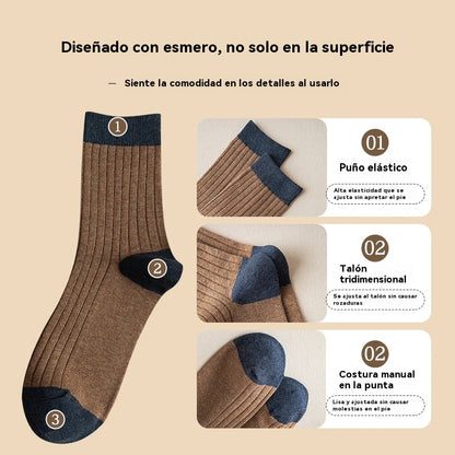 【Compre 5 y obtenga 5 gratis】 Calcetines desodorantes cálidos absorbentes del sudor para hombre