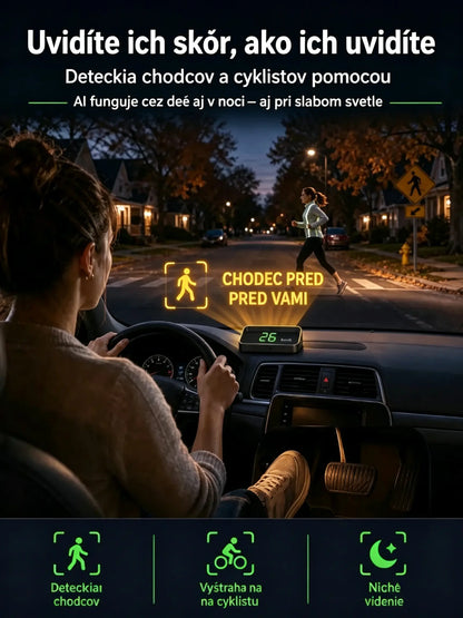 【Švajčiarska vojenská GPS navigácia „Ako sa vyhnúť pokute“】Nový GPS rýchlomer a otáčkomer s displejom HUD
