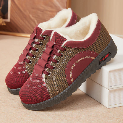 🏆【35-41】🔥Nove, tople, zimske pamučne cipele, podstavljene flisom, ravne i neklizajuće, savršene za majke.