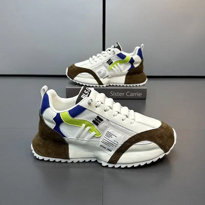 ✨🌈【39-47】2026 zimowe nowe, wysokiej jakości męskie modne buty na co dzień z grubą podeszwą-4145529